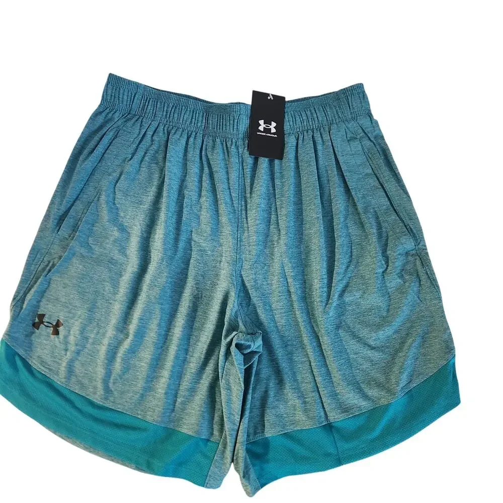 Under Armour Men's UA train stretch shorts truquoise / green size Large regular